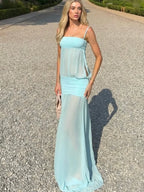 Chic Yellow Gauze Pleated Strapless Dress Women Sleeveless Off Shoulder Slim Short Dresses 2026 Lady Evening Party Vestidos New