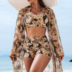New 2026 Swimsuits Tankini Sets Female Swimwear Push Up For Beach Swim Wear Three-Piece Bathing Suits Pool Women's Swimming Suit