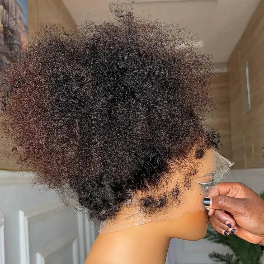26inch Glueless High density PrePlucked Lace Front Wigs Kinky Curly Synthetic Deep Water Wave For Black Women With Baby Hair