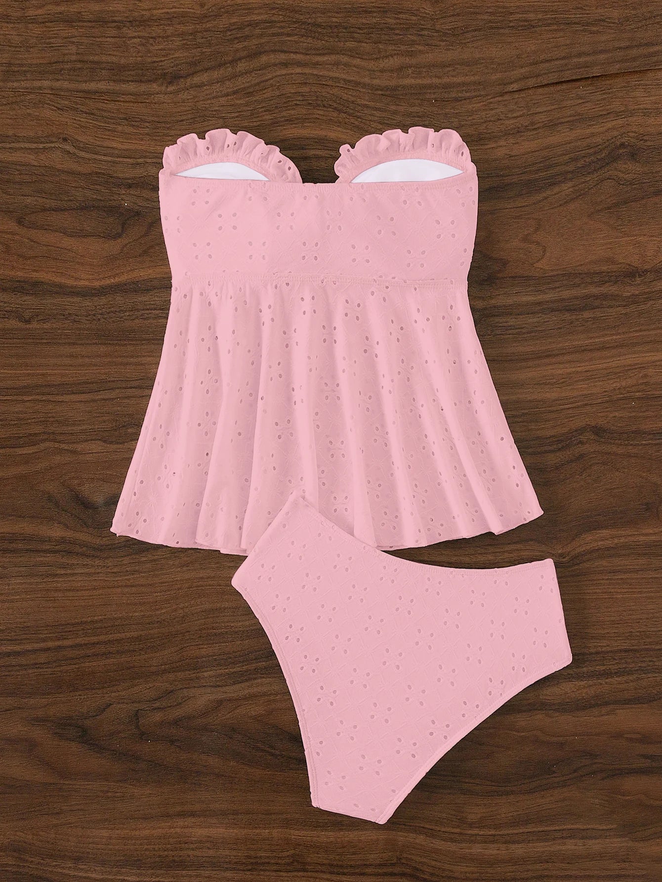 Bow Tie Patchwork Bikinis Set Off The Shoulder Female Swimsuit Hollow Out Women Swimwear Solid High Waist Bathing Suit Biquini