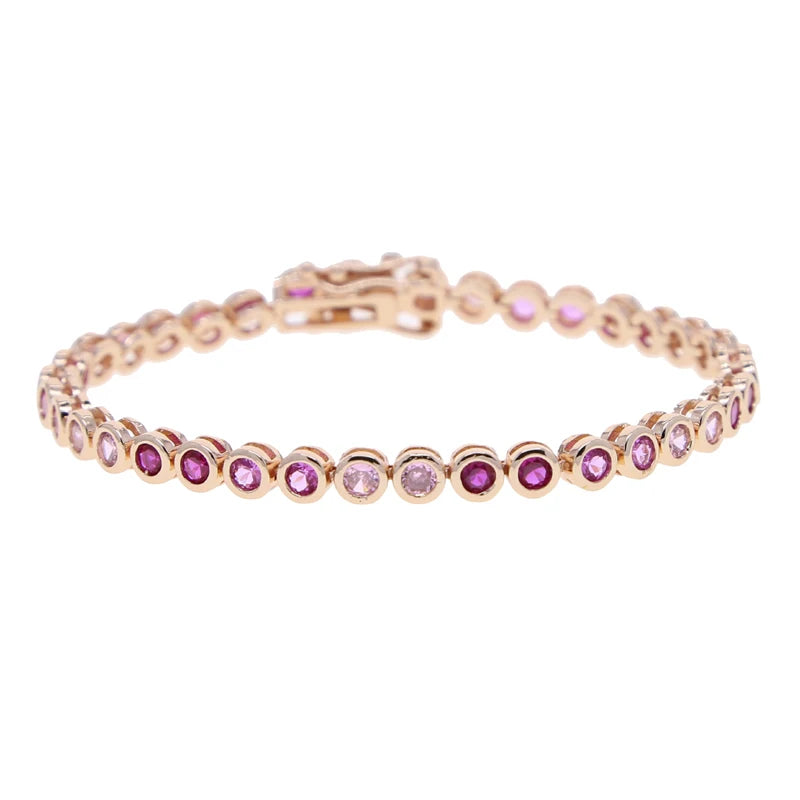 Geometric CZ Bezel Tennis Bracelet For Women Girl Classic Fashion High Quality 5A Cubic Zirconia Jewelry