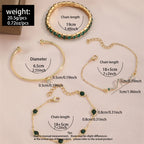 4Pcs/Set Fashionable Snake Imitation Gemstone Bangle Rhinestone Full Metal Bracelet For Birthday Party Christmas Gift For Women